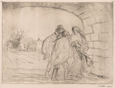 金庫室の下で遭遇 作： Jean Louis Forain