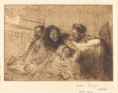 聴聞会での証拠（二枚目） 作： Jean Louis Forain