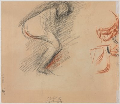 フィギュア スケッチ (裏面) 作： Jean Louis Forain