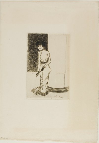 パリジャン・クロッキー』より扉絵 作： Jean Louis Forain