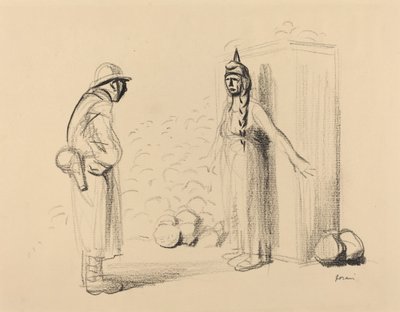 Hiding the louis, c. 1914-1919. 作： Jean Louis Forain