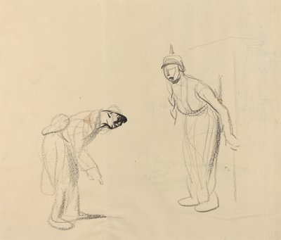 「ルイ」を隠す [裏面] 作： Jean Louis Forain