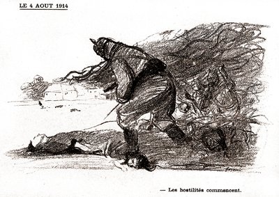 敵対行為開始 作： Jean Louis Forain