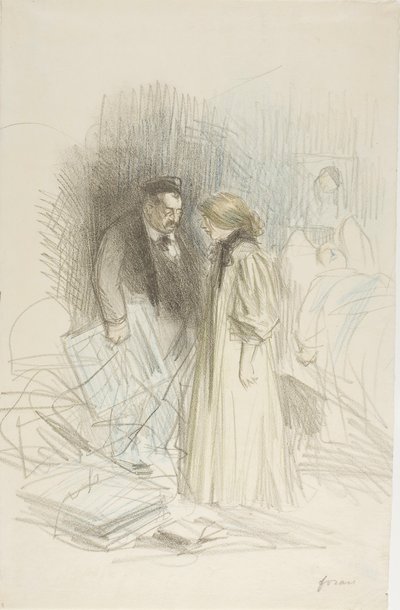 私はそれらを取る勇気がない...それはあまりにも彼を傷つけるだろう 作： Jean Louis Forain