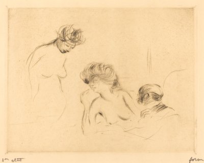 個室で（三皿目） 作： Jean Louis Forain