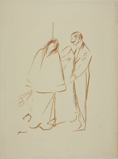 クロークで 作： Jean Louis Forain