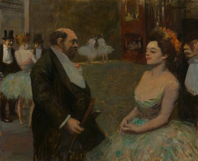 翼の中」1899年 作： Jean Louis Forain