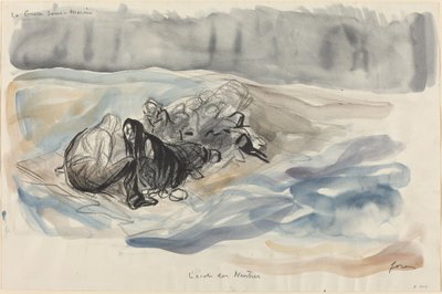 水中戦。 中立の学校 作： Jean Louis Forain