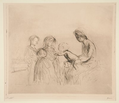 マドンナと子供たち 作： Jean Louis Forain