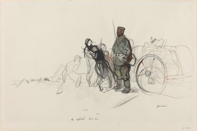Le replis boche, c. 191419. 作： Jean Louis Forain