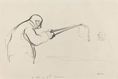 M. Clemenceau。チェルニンの手紙、191419年頃。 作： Jean Louis Forain