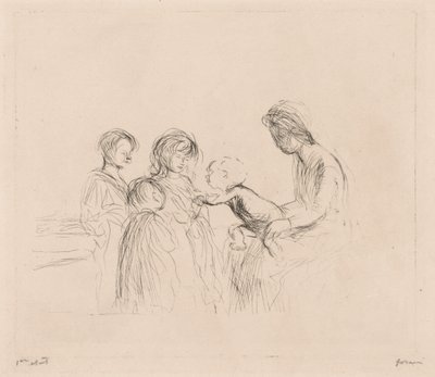 マドンナと子供たち。 作： Jean Louis Forain