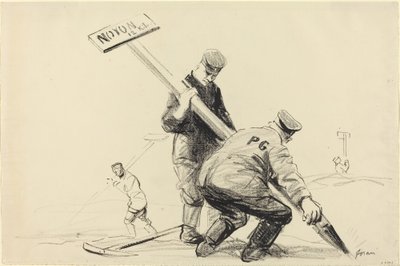 ノヨン、1914～1919年頃 作： Jean Louis Forain