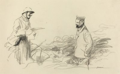 ドイツ兵を認めたポワルー（1918年頃 作： Jean Louis Forain