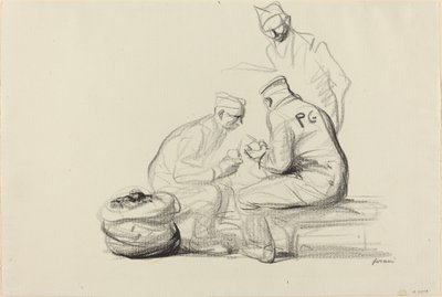 ポイユとドイツの囚人たち、191419年頃。 作： Jean Louis Forain