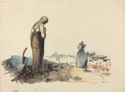 ポイユとプリズナー、1914年～1919年頃 作： Jean Louis Forain