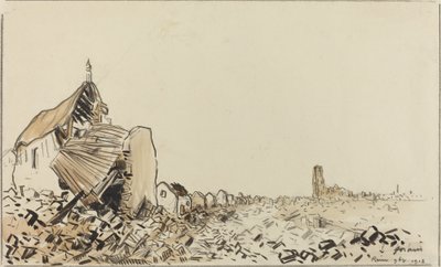 Reims 9bre 1918、おそらく1918年。 作： Jean Louis Forain