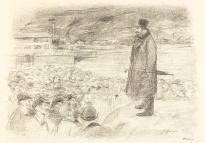 ストライキのシーン（三枚目） 作： Jean Louis Forain