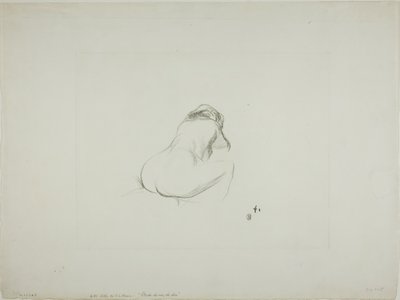 後ろからのヌード女性の習作 作： Jean Louis Forain