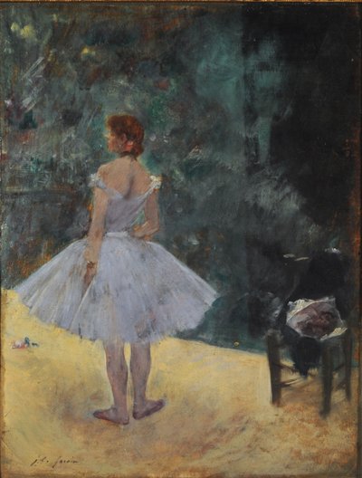 バレリーナ（パネルに油彩） 作： Jean Louis Forain