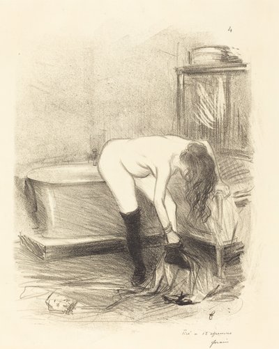 ザ・バス（縦皿） 作： Jean Louis Forain
