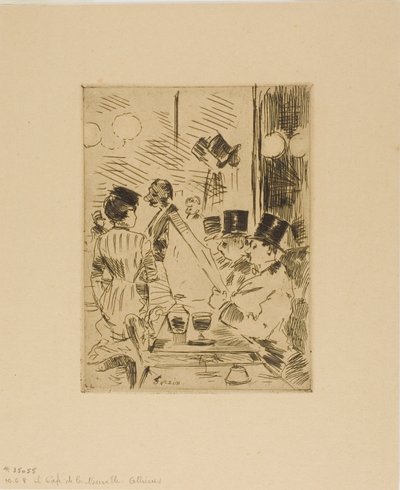 新アテネのカフェ 作： Jean Louis Forain