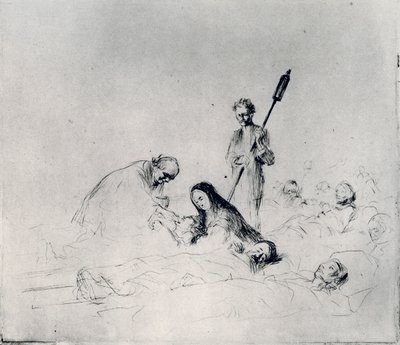 患者の聖体拝領、1925年。 作： Jean Louis Forain