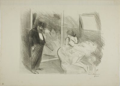 ダンサーのドレッシングルーム、ファーストプレート 作： Jean Louis Forain