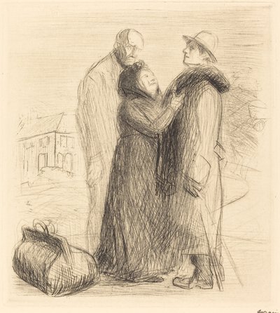 放蕩息子の出発（最初のプレート、縦） 作： Jean Louis Forain