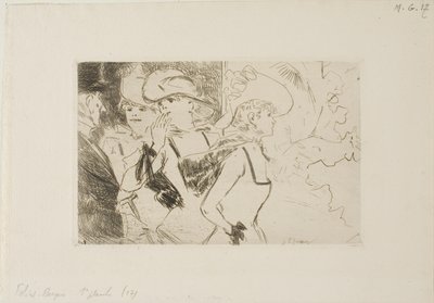 フォワレス・ベルジェール、ファースト・プレート 作： Jean Louis Forain