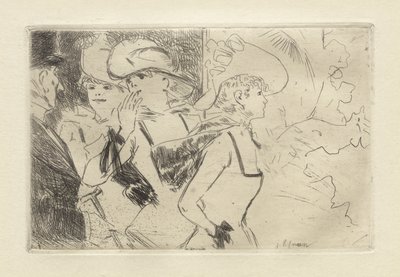 フォリー・ベルジェール、1880-86年頃（エッチング） 作： Jean Louis Forain
