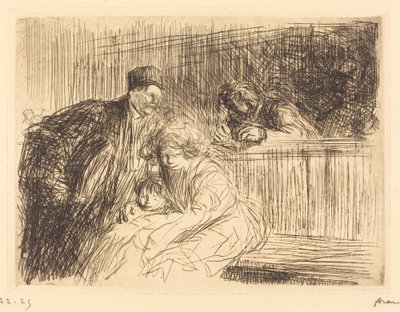 囚人と話す弁護士（二枚目） 作： Jean Louis Forain