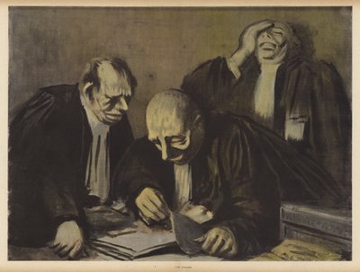 ザ・ローヤーズ（カラーリトグラフ 作： Jean Louis Forain