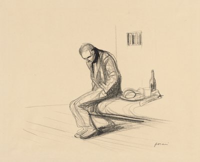 クレマンソーに発砲した男c。 1919年。 作： Jean Louis Forain