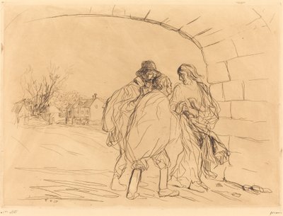 The Meeting under the Arch (最初のプレート) 作： Jean Louis Forain
