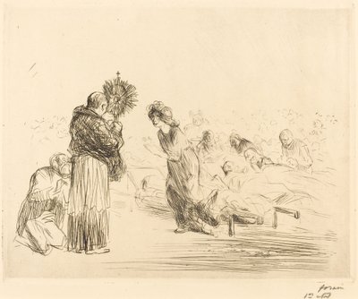 聖体の前の奇跡 (4 枚目のプレート) 作： Jean Louis Forain