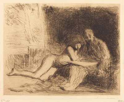 モデルズ レスト (4 皿目) 作： Jean Louis Forain