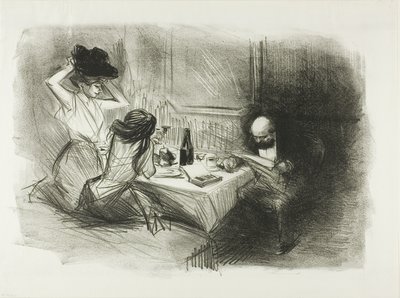 プライベートダイニングルーム、フィフスプレート 作： Jean Louis Forain