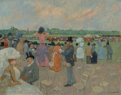 ロンシャンでのレース、1891年頃。 作： Jean Louis Forain