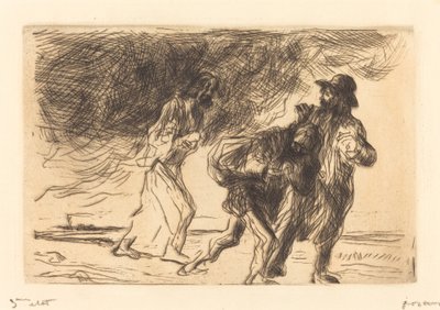 エマオへの道（一皿目） 作： Jean Louis Forain
