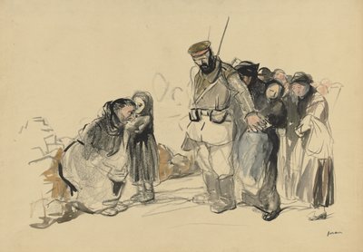 北の奴隷制、1800年代の第4四半期または1900年代の最初の3分の1。 作： Jean Louis Forain