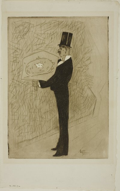 花束を添えたトフ 作： Jean Louis Forain