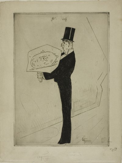 花束を持ったトフ 作： Jean Louis Forain