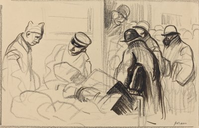 ベルンへの列車、c。 19141919. 作： Jean Louis Forain