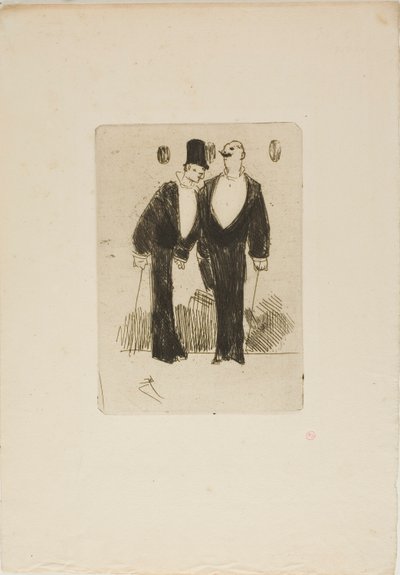 二人のダンディーズ 作： Jean Louis Forain
