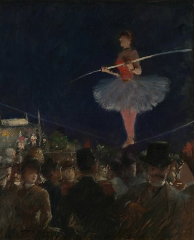 タイトロープウォーカー、c。 1885年。 作： Jean Louis Forain