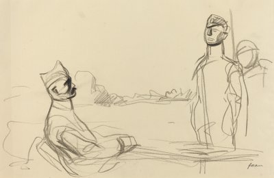 正義に向かって、c。 19141919. 作： Jean Louis Forain
