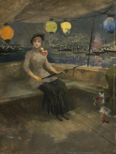 ヨットの女、1883年 作： Jean Louis Forain