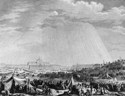 フランス革命。7月14日の連邦の祝日のためのパリのシャンデ・マルスの作品 作： Jean Louis II (after) Prieur