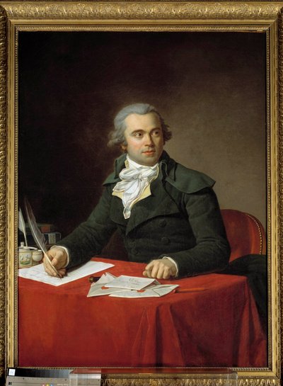 内務大臣ジュール・フランソワ・パレ（1755-1819）の肖像（1793年～1794年） ジャン・ルイ・ラヌーヴィル（1748-1826）の絵画 1793年 パリ、カルナヴァレ美術館蔵 作： Jean Louis Laneuville